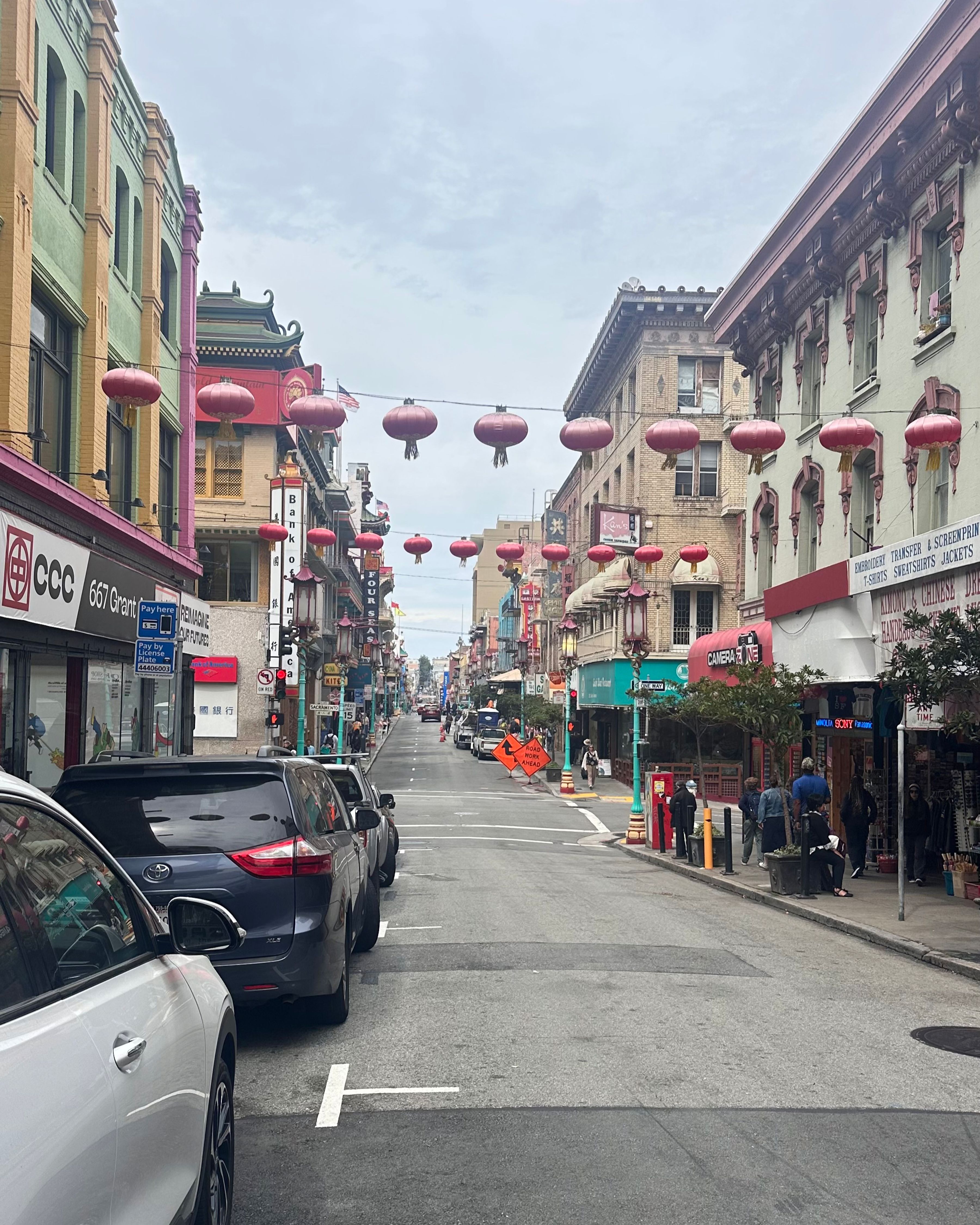 Chinatown right below the hotel